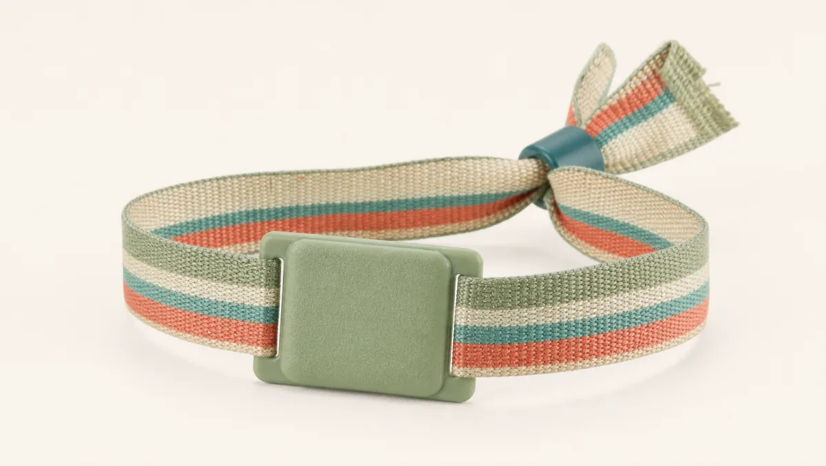 Recycled PET fabric RFID wristband
