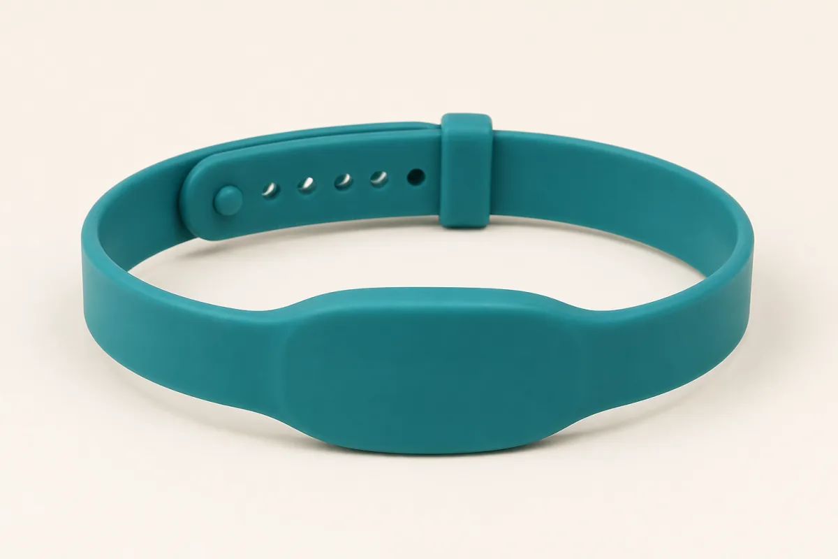 Seamless classic silicone RFID wristband
