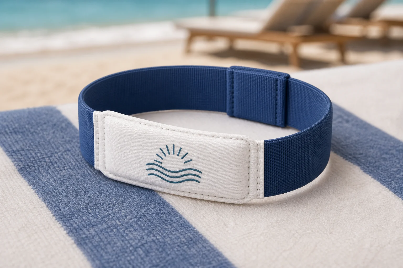 Elastic RFID Pouch RFID wristband — Ocean Sport colorway