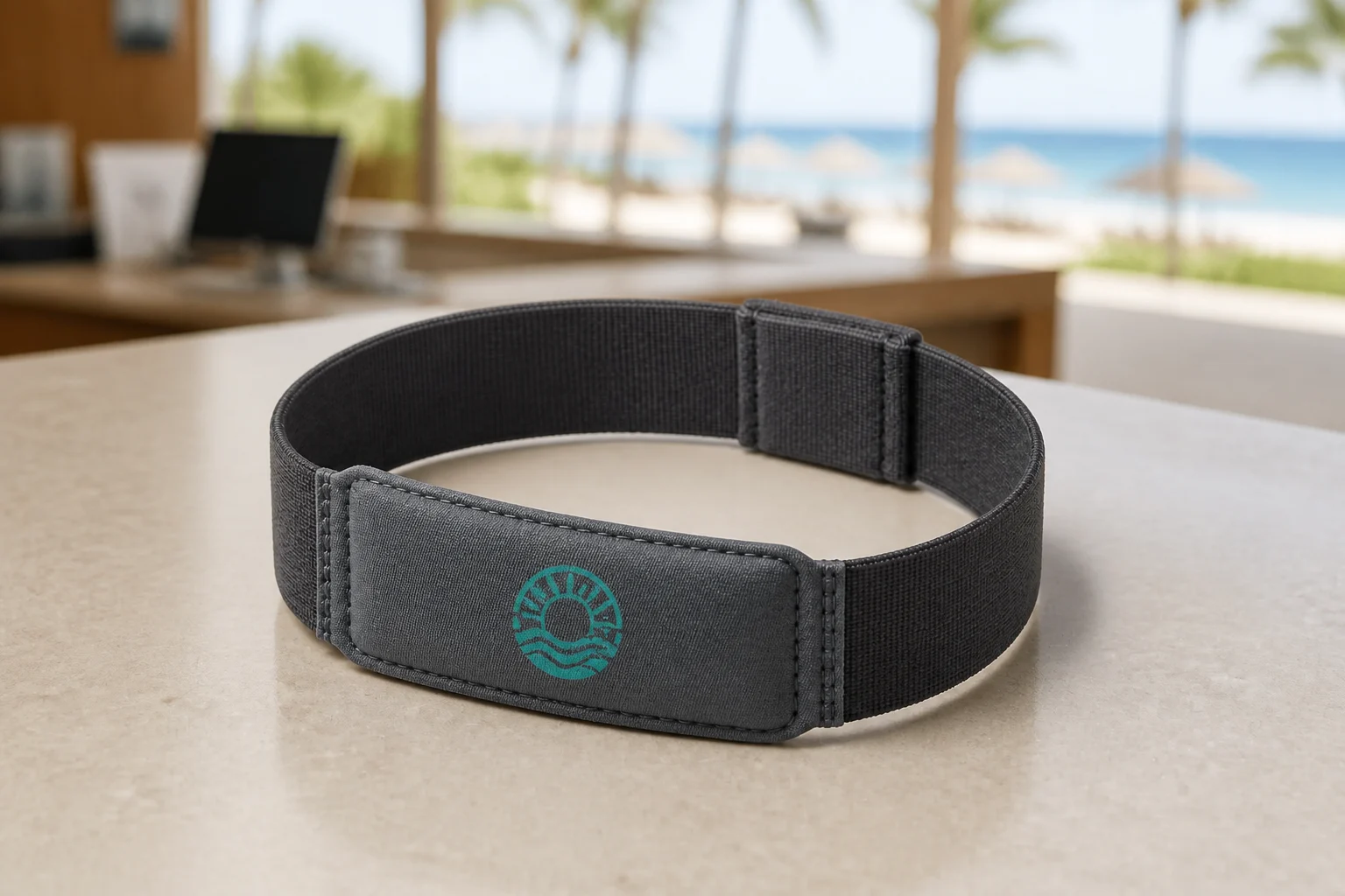 Elastic RFID Pouch RFID wristband — Graphite Staff colorway