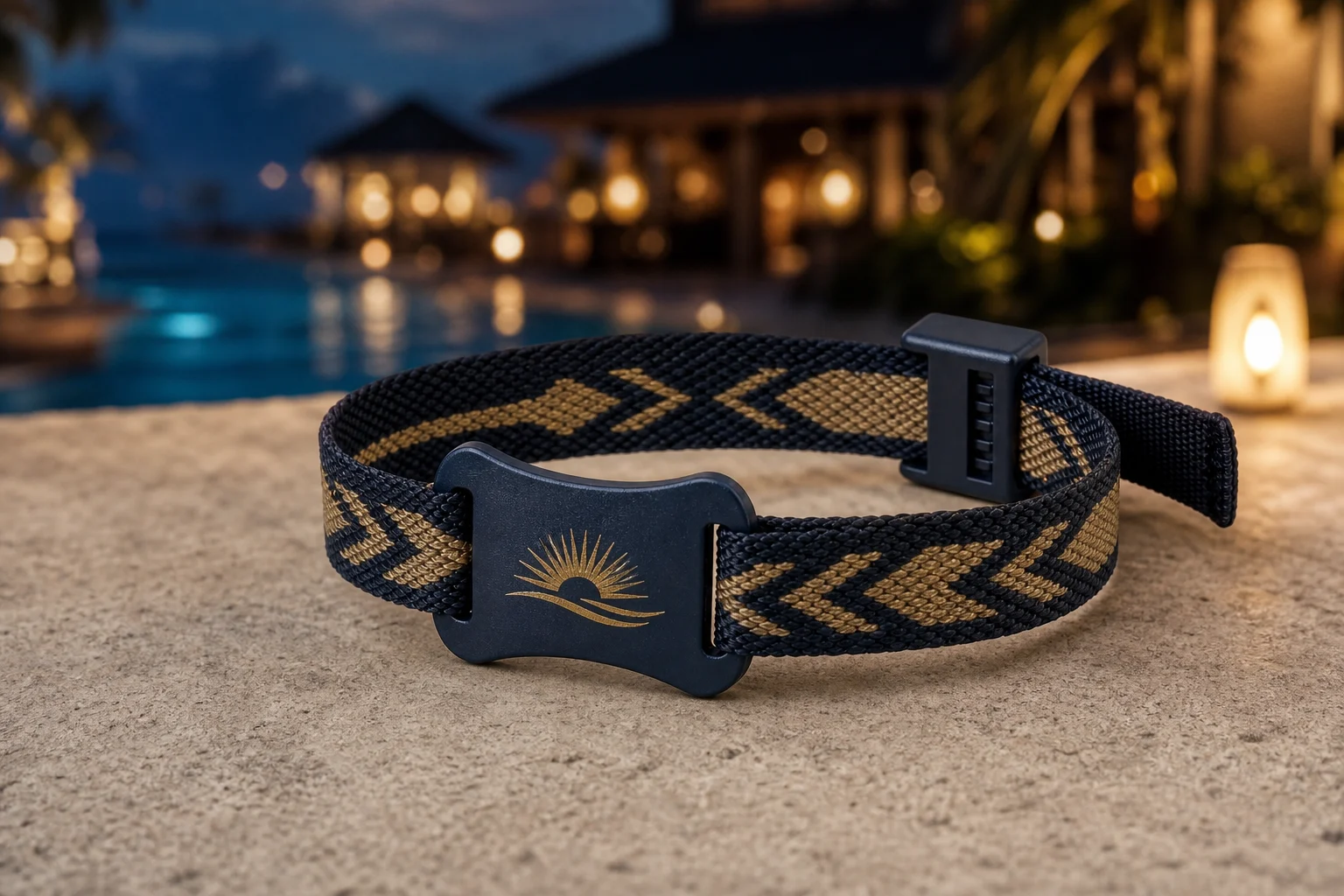 Secure X-Band RFID wristband — Midnight VIP colorway