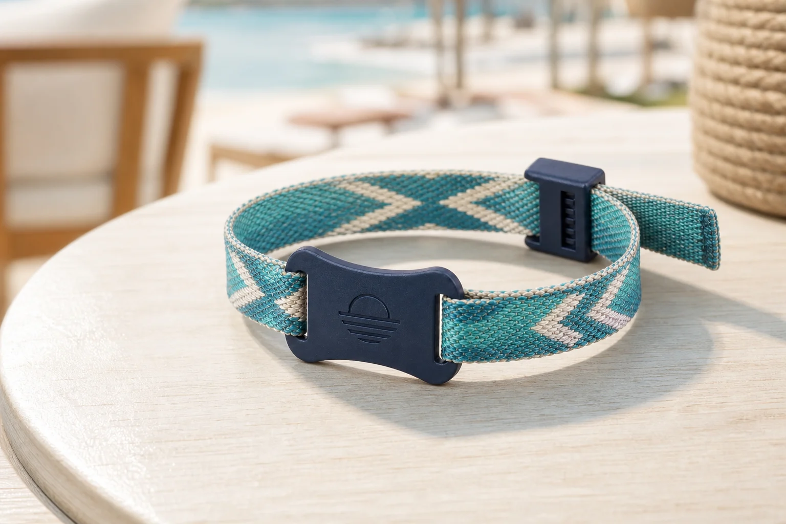 Secure X-Band RFID wristband — Lagoon Zone colorway