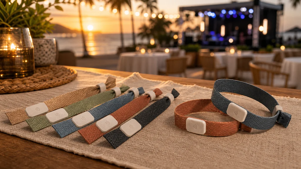 Eco RFID wristbands for resort events